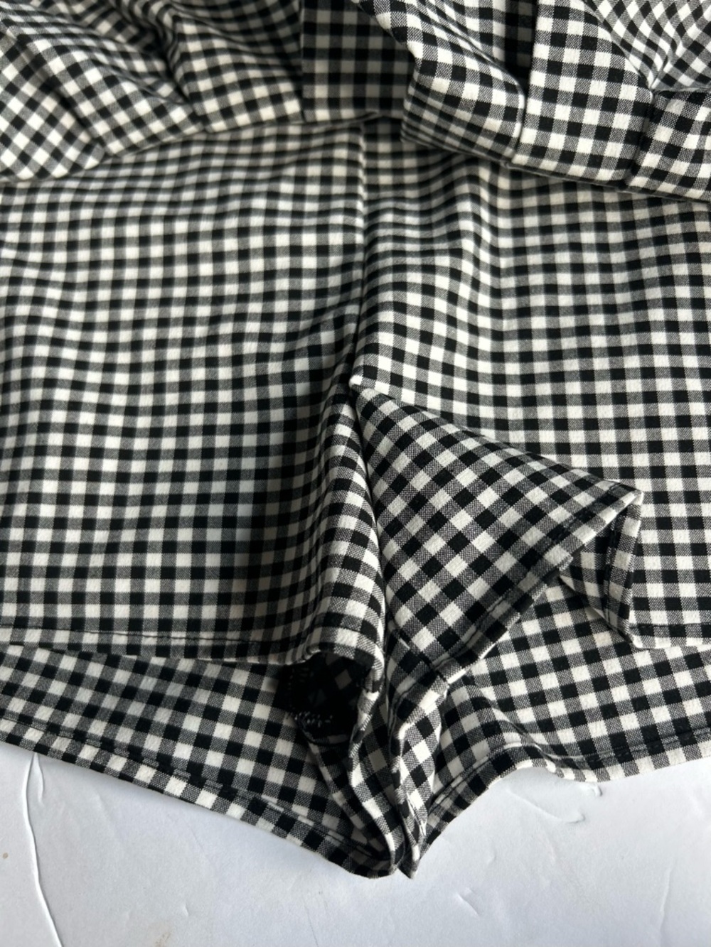 Zara gingham box pleat skort S - Picture 5 of 9
